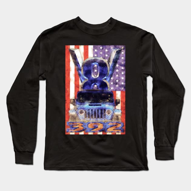 JW 392 Hemi V8 Long Sleeve T-Shirt by FurryBallBunny